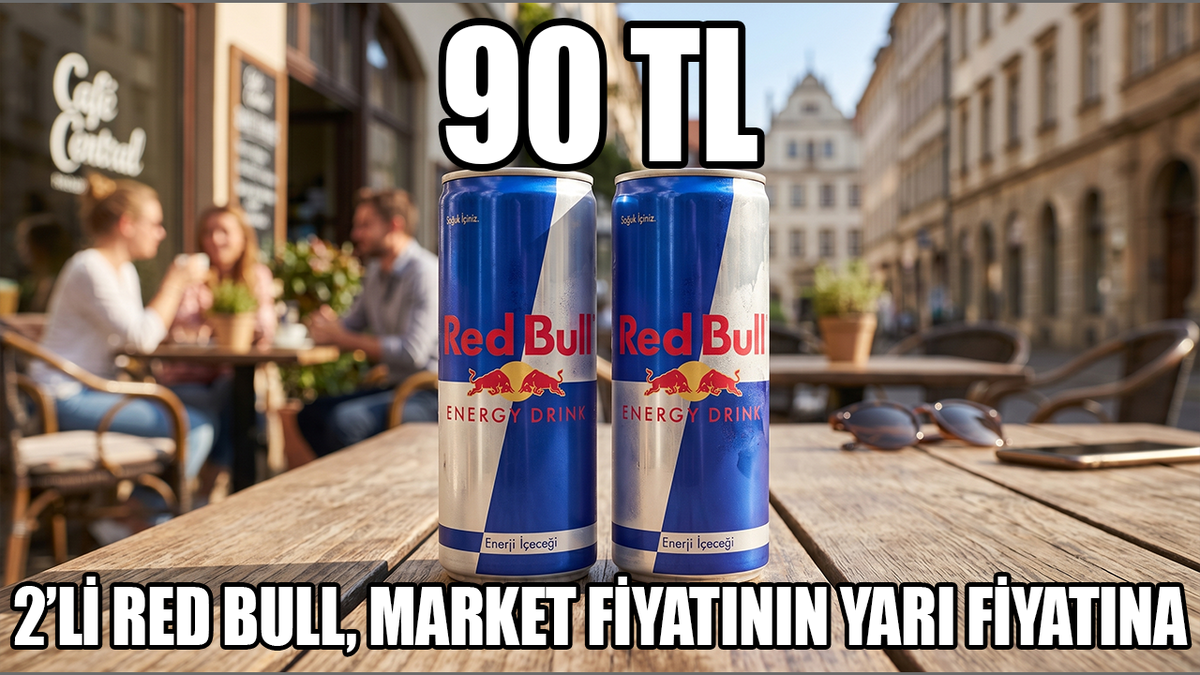 2'li Red Bull, Amazon'da market fiyatlarının yarı fiyatına!
