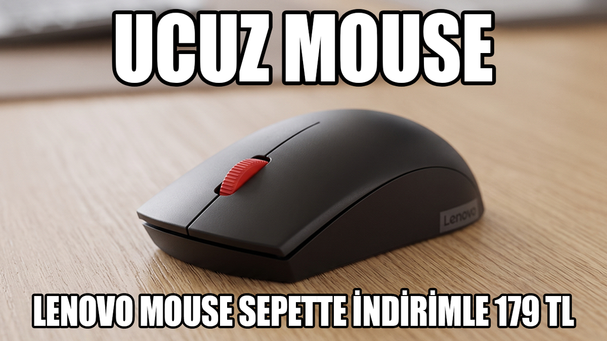 Lenovo uygun fiyatlı kablosuz mouse sepette ek indirimde!