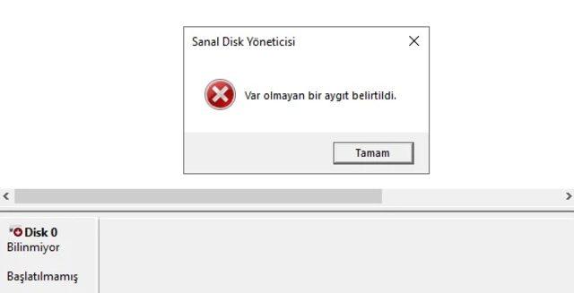 Varolmayan Bir Aygıt Belirtildi Hatası Nasıl Çözülür?