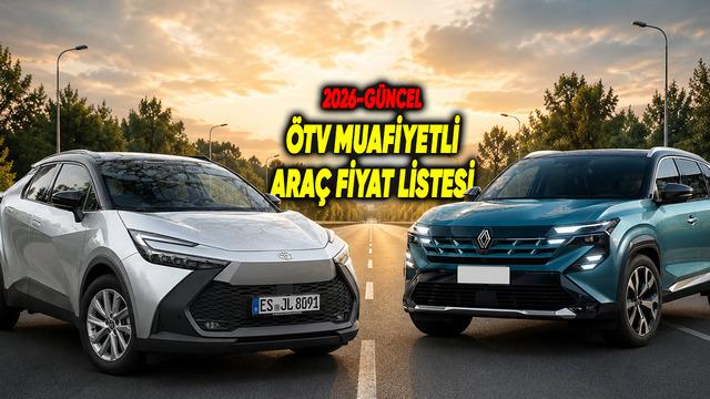 2026 ÖTV Muafiyetli Araçlar Fiyat Listesi: Güncel ÖTV'siz Araba Fiyatları
