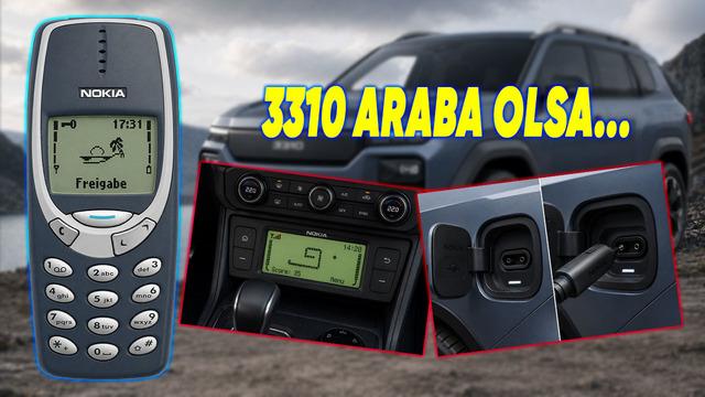 Nokia 3310 Bir Araba Olsaydı Nasıl Görünürdü? Tebessüm Ettirecek Detaylarıyla Tasarladık...