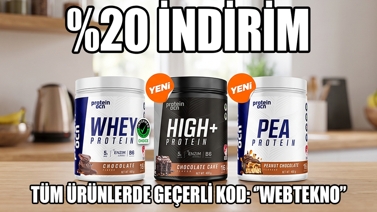 Tüm ürünlerde tüm indirimlere ek %20 indirim kodu: ''webtekno''