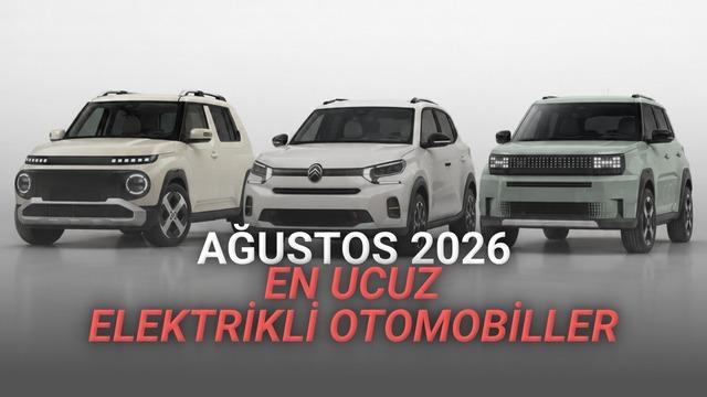 Ağustosta Türkiye’deki En Ucuz Elektrikli Otomobiller: Tamamı 2 Milyon TL'den Ucuz!