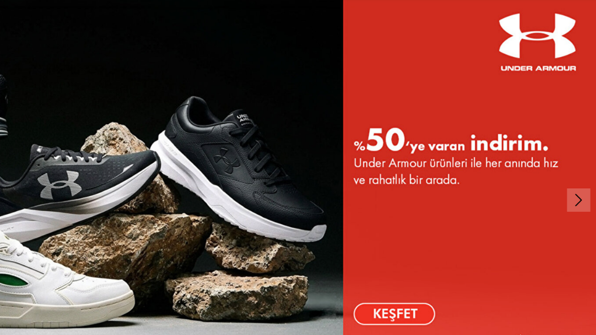 Sporthink'te Under Armour ürünlerinde %50'ye varan indirimler!