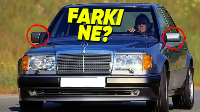 Mercedes W124’ün Sağ Aynası Sol Aynasına Göre Neden Daha Küçüktü?
