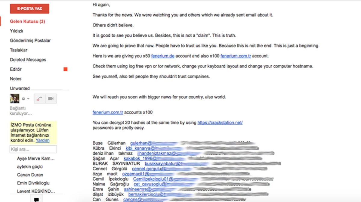 Fenerium’un Kabul Etmediği Hack Olayı Kanıtlarla Doğrulandı