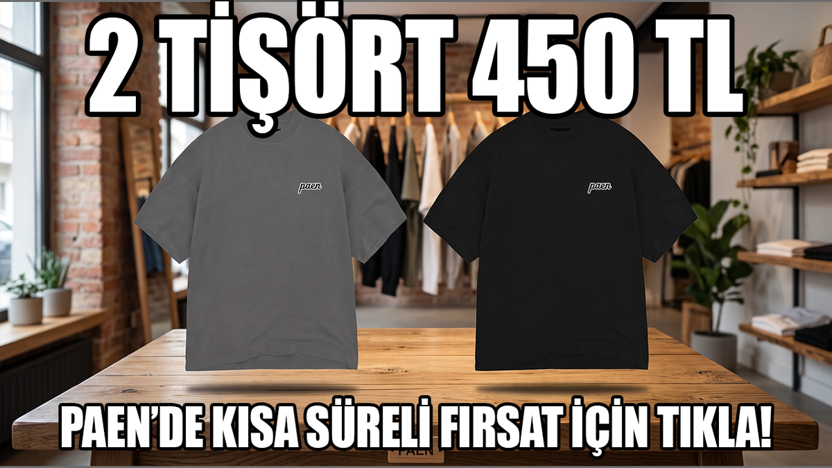 Paen'de tüm alışverişlerde kısa süreliğine tişört hediye!