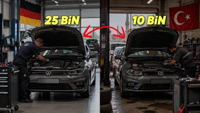 Aynı Araba Almanya’da 25 Binde, Türkiye’de Neden 10 Bin km’de Bakıma Girer?