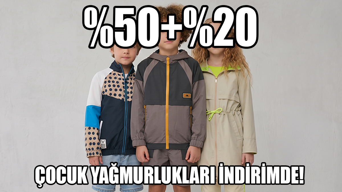 B&G Store'da çocuk yağmurluklarında büyük indirim için tıkla!