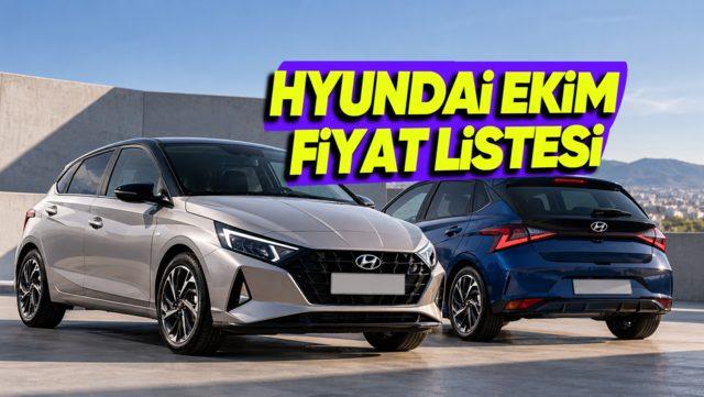 Hyundai Fiyat Listesi - Ekim 2026