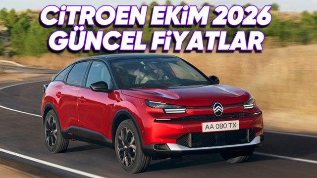 Ekim 2026 Citroen Fiyat Listesi