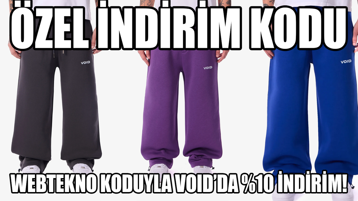 Void yeni sezon ürünlerinde indirim kodundan yararlanmak için tıkla!