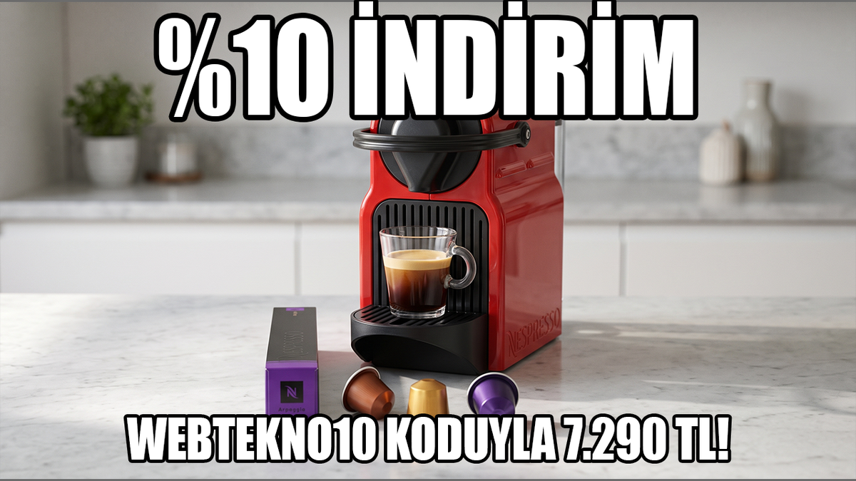 Nespresso kapsül espresso makinesi English Home'da indirimde!