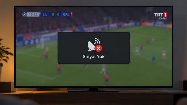 Lille-Galatasaray Maçı TRT 1 Şifreli Kanal Sinyal Yok Sorunu Çözüm