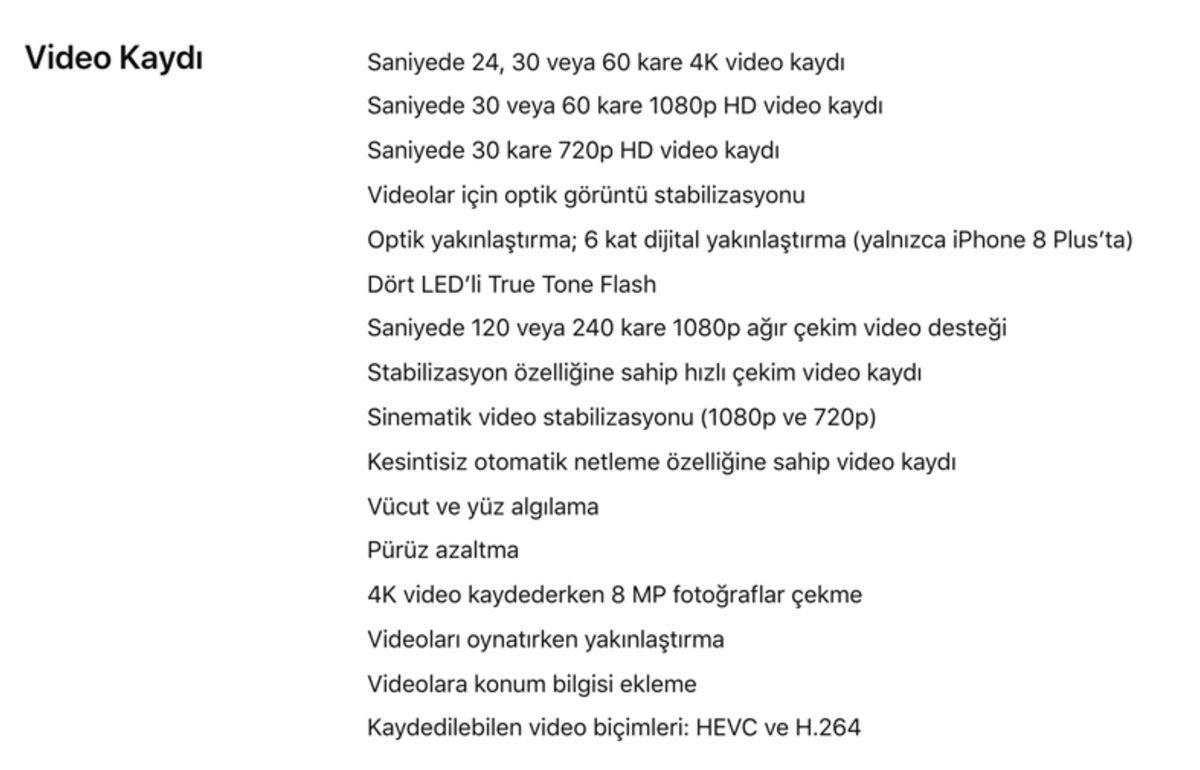 iPhone 8 ve iPhone 8 Plus Özellikleri Açıklandı