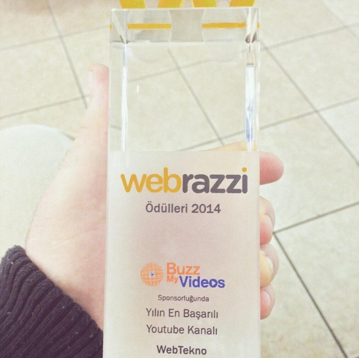 Webrazzi Ödülleri 2014’te Yılın En Başarılı Youtube Kanalı Olduk!