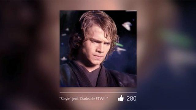 Darth Vader’ın Facebook Look Back Videosu