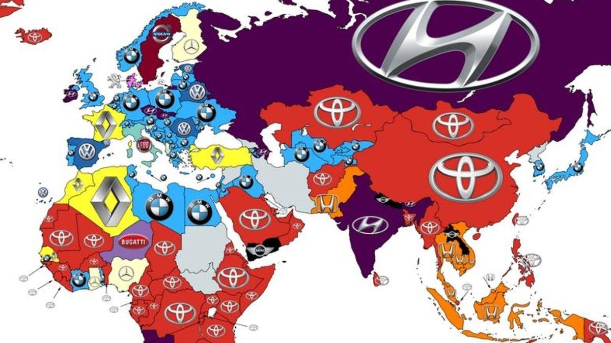 Google’da Ülkelere Göre En Fazla Aranan Otomobil Markaları