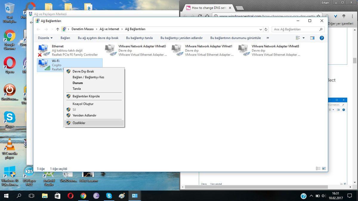 Windows 10’da DNS Nasıl Değiştirilir?