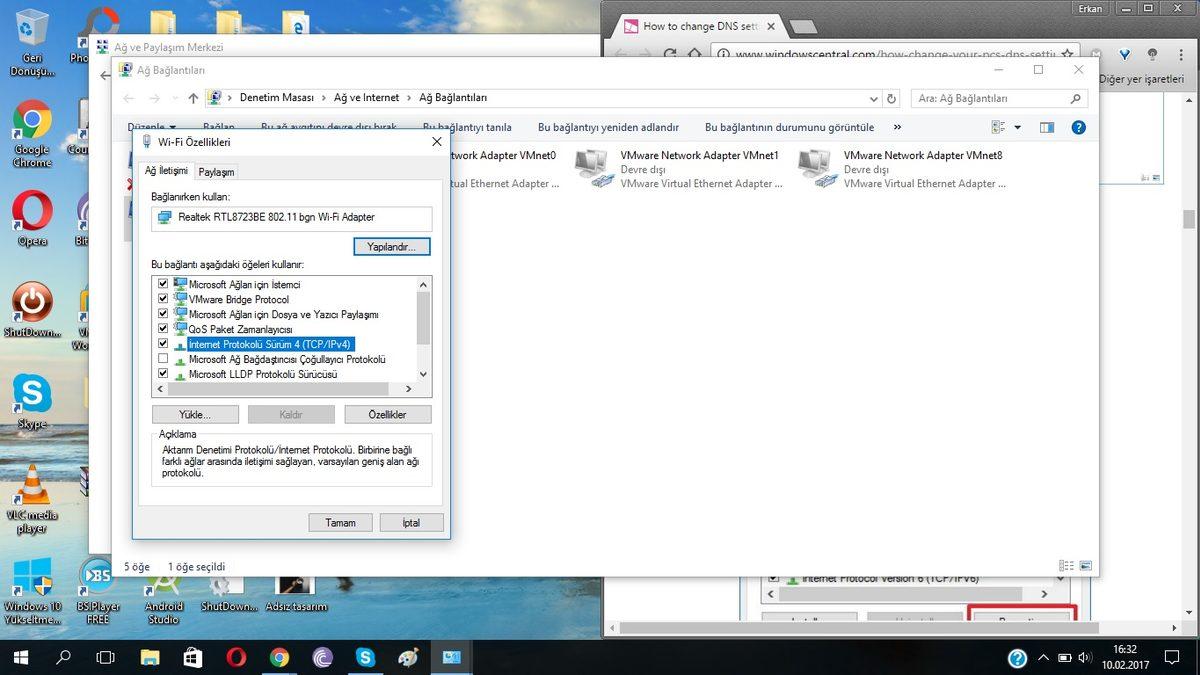 Windows 10’da DNS Nasıl Değiştirilir?