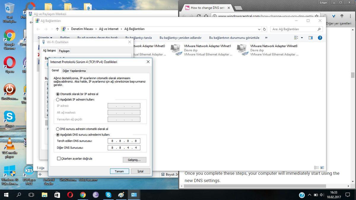 Windows 10’da DNS Nasıl Değiştirilir?