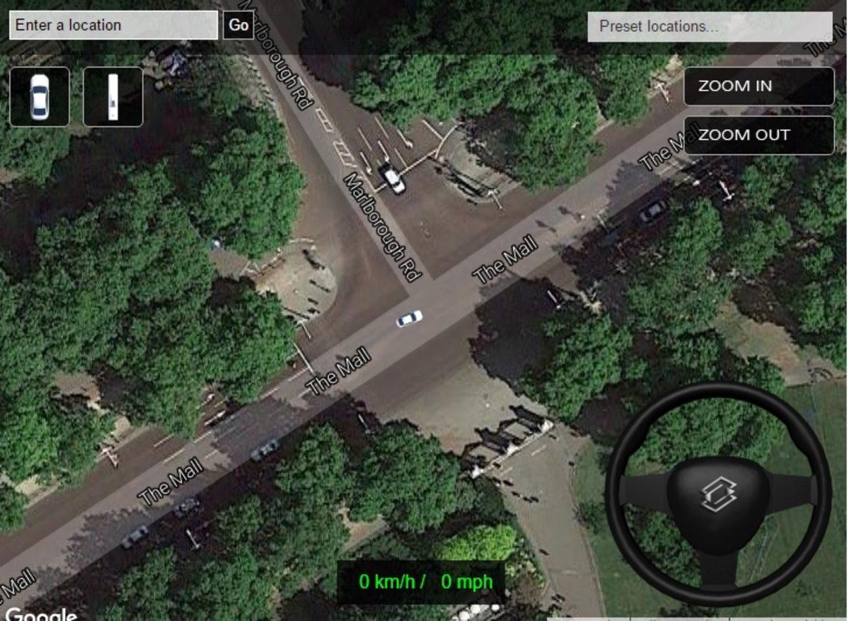 Google Maps’te Gerçek Yollardaki Gibi Araç Sürebileceğiniz, GTA 1’i Andıran 2D Simülatör!