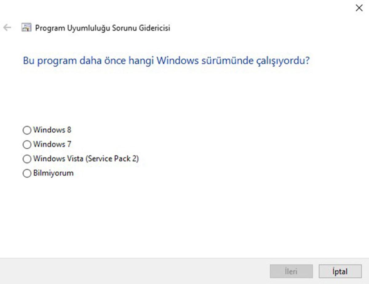 Windows 10’da Eski Programlar Nasıl Çalıştırılır?