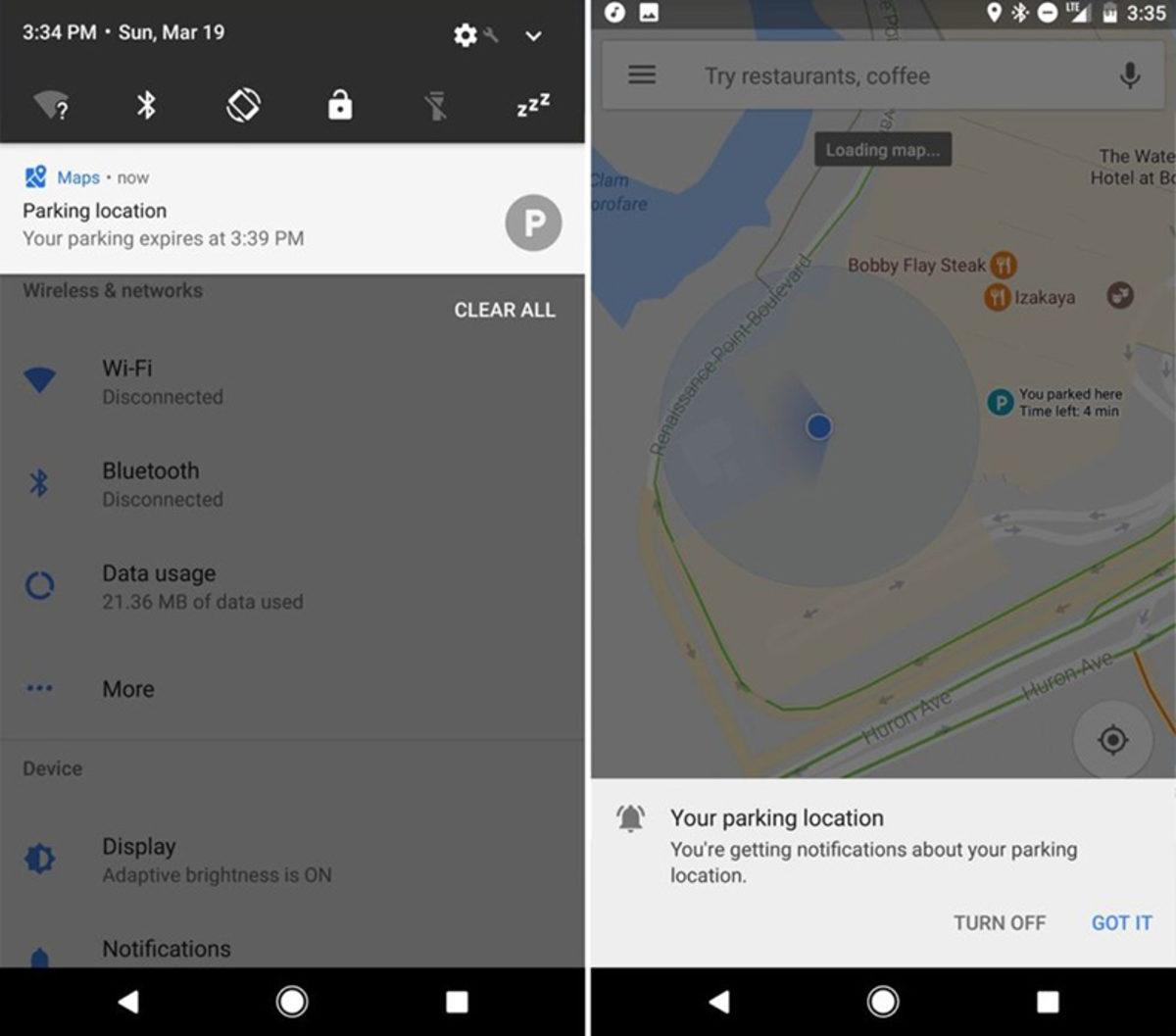 Google Maps’e Park Ettiğiniz Arabanızın Yerini Bulma Özelliği Geldi!