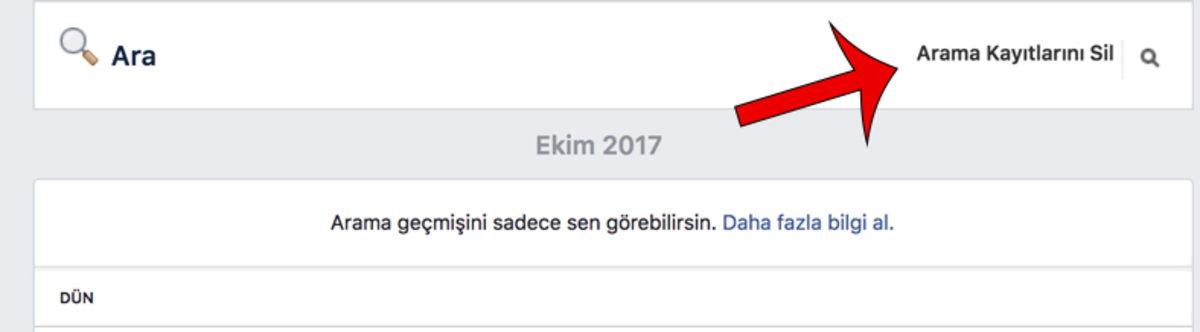 Facebook Arama Geçmişi Silme İşlemi Nasıl Yapılır?