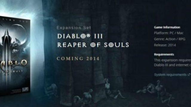 Diablo III Reaper of Souls Ön Siparişe Açıldı