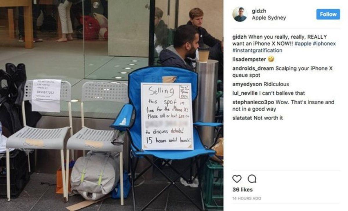Avustralya’da Bir Çocuk iPhone X Sırasını 500 Dolar’a Sattı