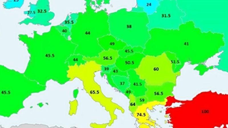 İşte Türkler ile Avrupalılar Arasındaki Y-DNA Benzerliği Haritası! (Yunanistan Ağlıyor, İtalyanlar Şokta)