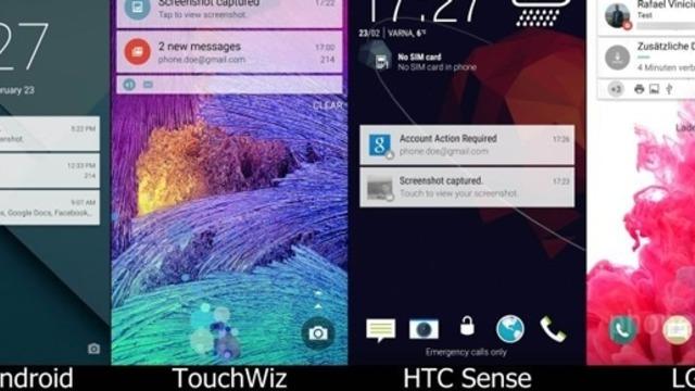 Andorid Lollipop Güncellemesiyle Gelen Arayüz Değişimi