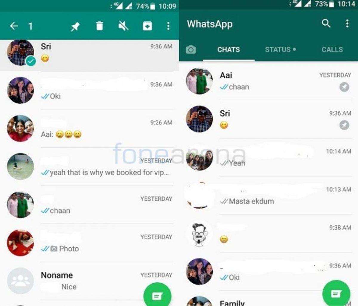 WhatsApp’a ’Sabitlenmiş Sohbetler’ Özelliği Geldi!