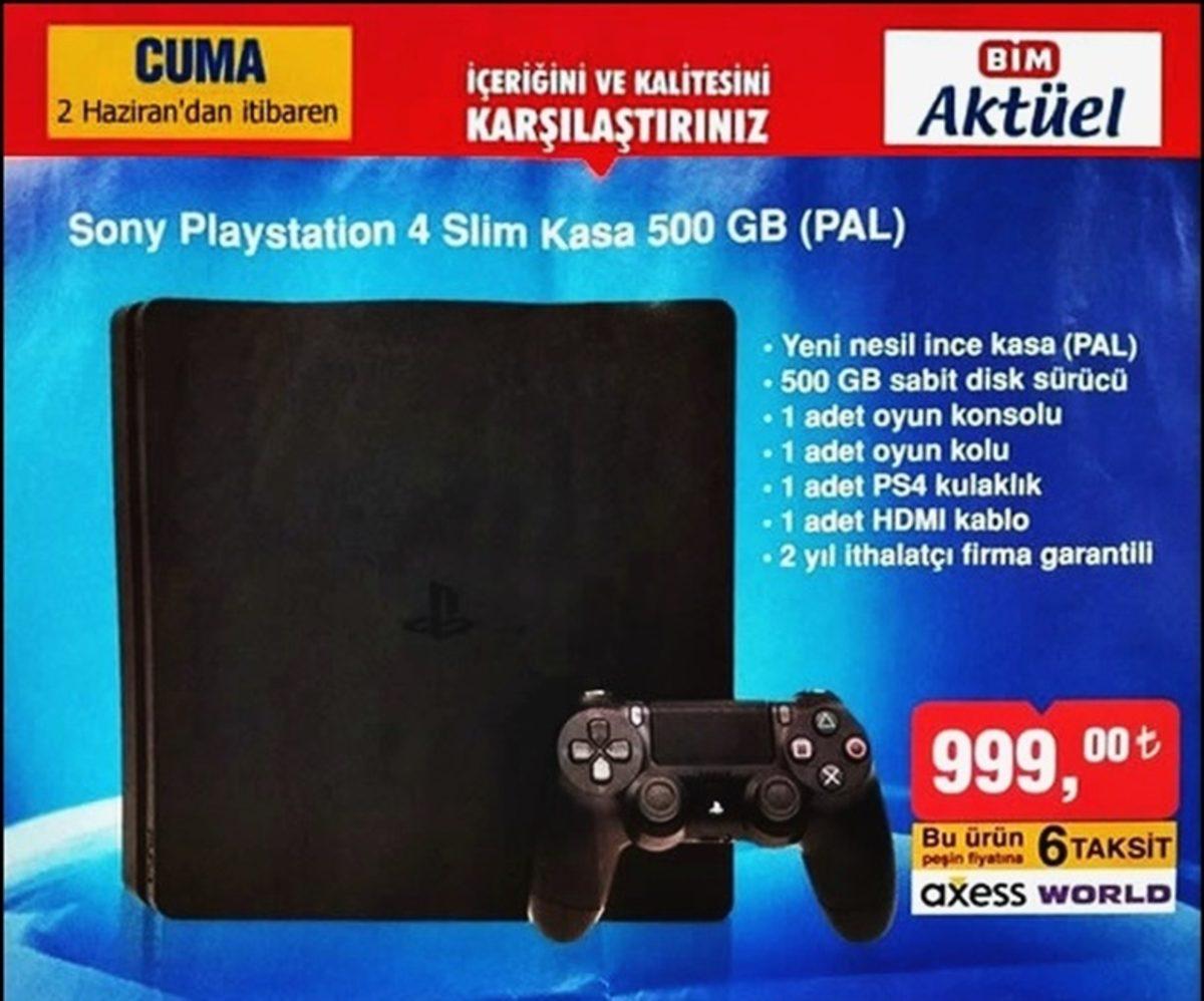 Teknolojik Ürünlerden Hızını Alamayan BİM, Şimdi de Uygun Fiyatlı Playstation 4 Slim Getiriyor!